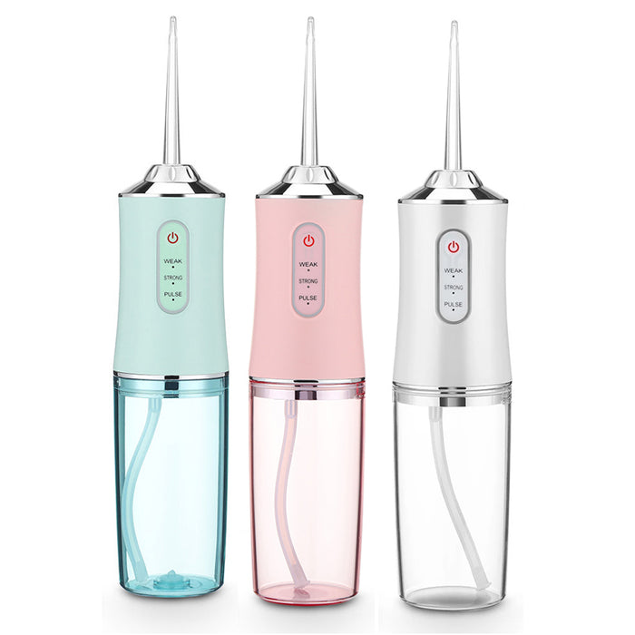 Vibe Geeks Oral Irrigator Portable Dental Water Flosser - Usb Rechargeable