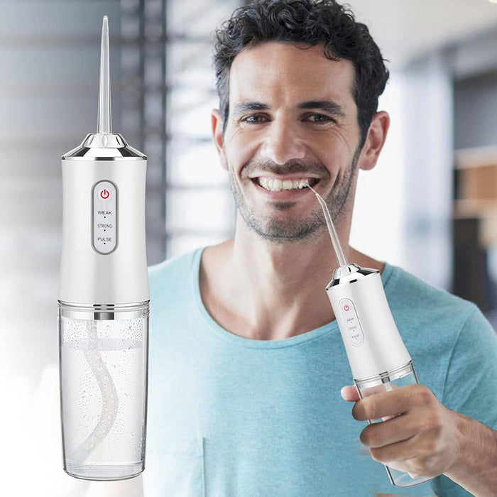 Vibe Geeks Oral Irrigator Portable Dental Water Flosser - Usb Rechargeable