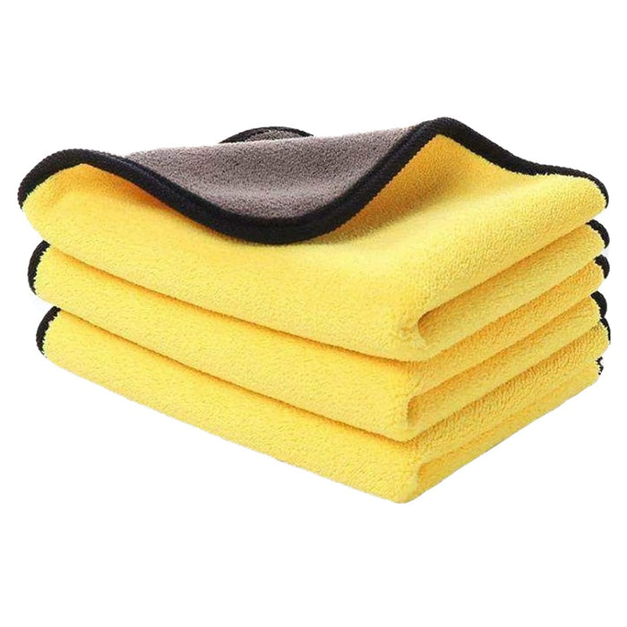 Vibe Geeks 3/5/10Pcs Ultra-Soft Dual Layer Microfiber Towels For Car Washing And Household