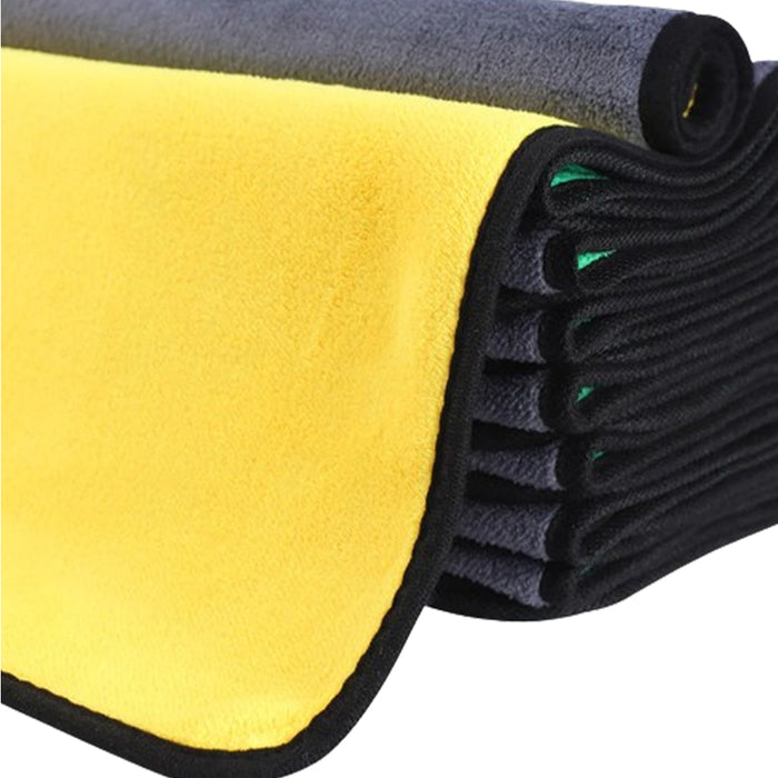 Vibe Geeks 3/5/10Pcs Ultra-Soft Dual Layer Microfiber Towels For Car Washing And Household