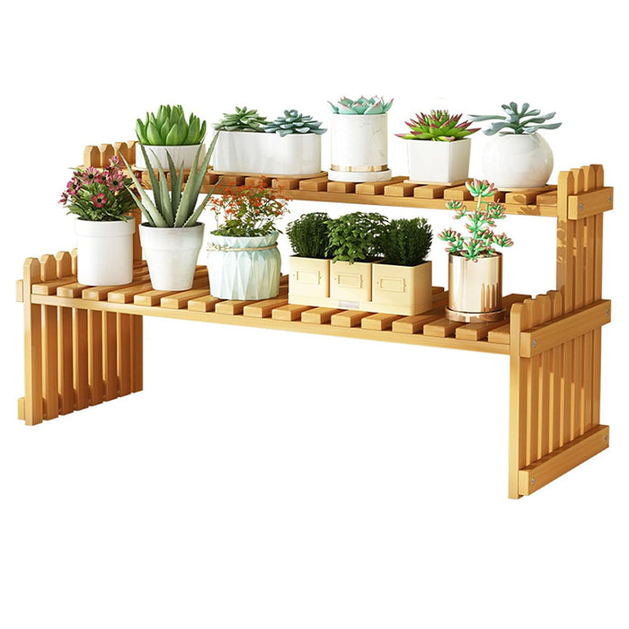 Vibe Geeks Plant-Inspired Multi-Level Storage Rack For Indoor Or Balcony Areas