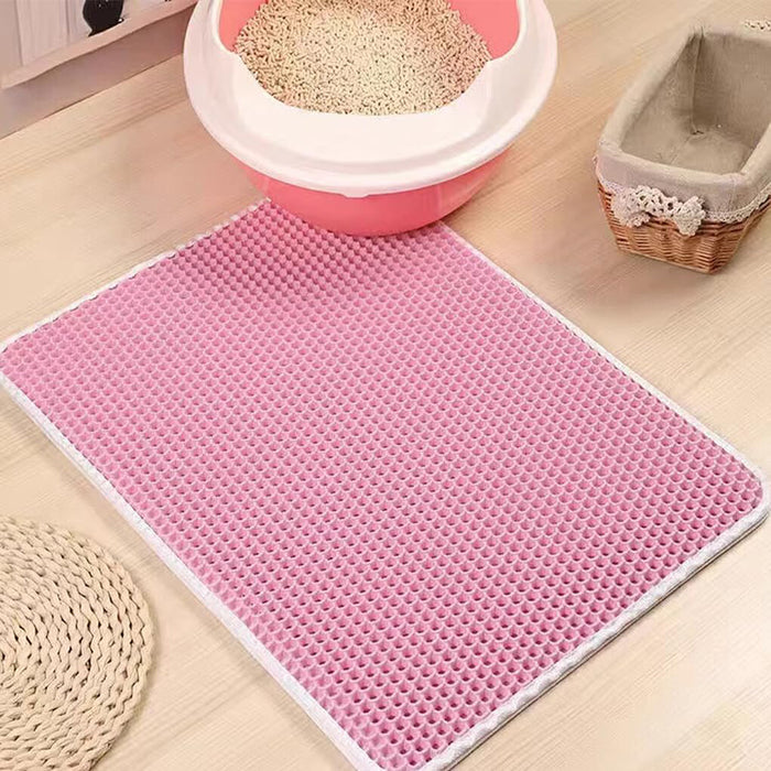 Vibe Geeks Waterproof Double Layer Cat Litter Mat Non-Slip Scratch Pad