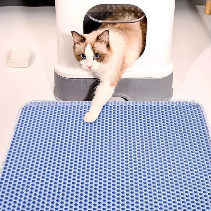 Vibe Geeks Waterproof Double Layer Cat Litter Mat Non-Slip Scratch Pad