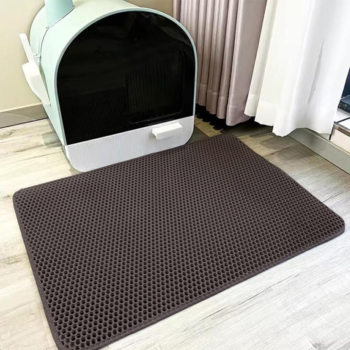 Vibe Geeks Waterproof Double Layer Cat Litter Mat Non-Slip Scratch Pad