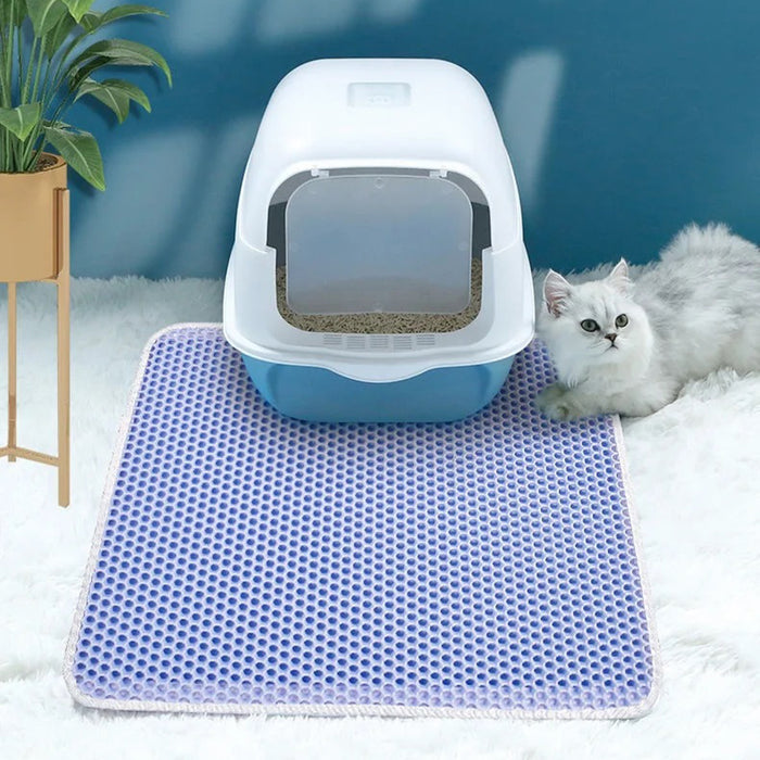 Vibe Geeks Waterproof Double Layer Cat Litter Mat Non-Slip Scratch Pad