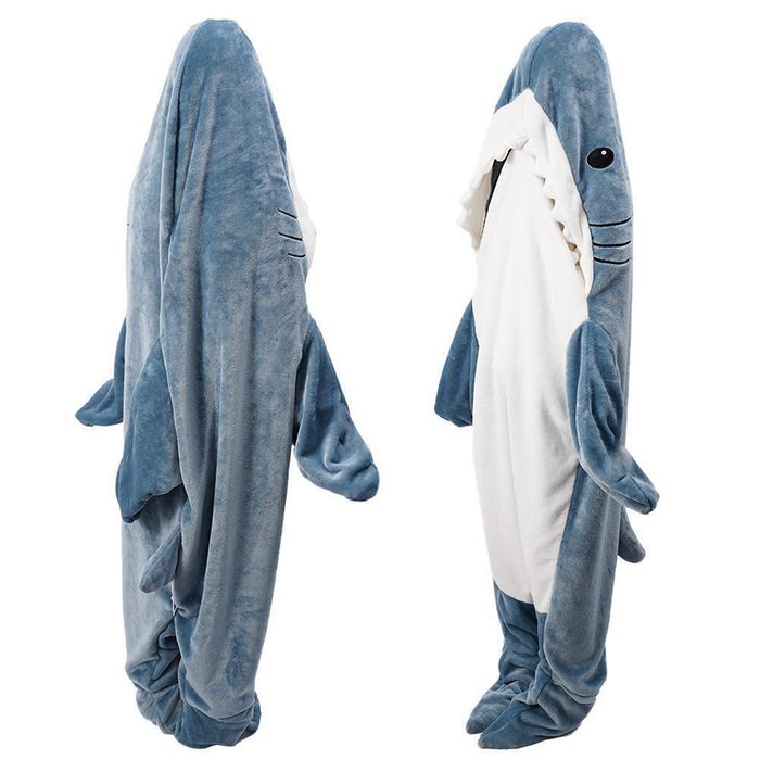 Vibe Geeks Funny Homewear Shark Onesie Sleeping Bag Winter Warm Blanket