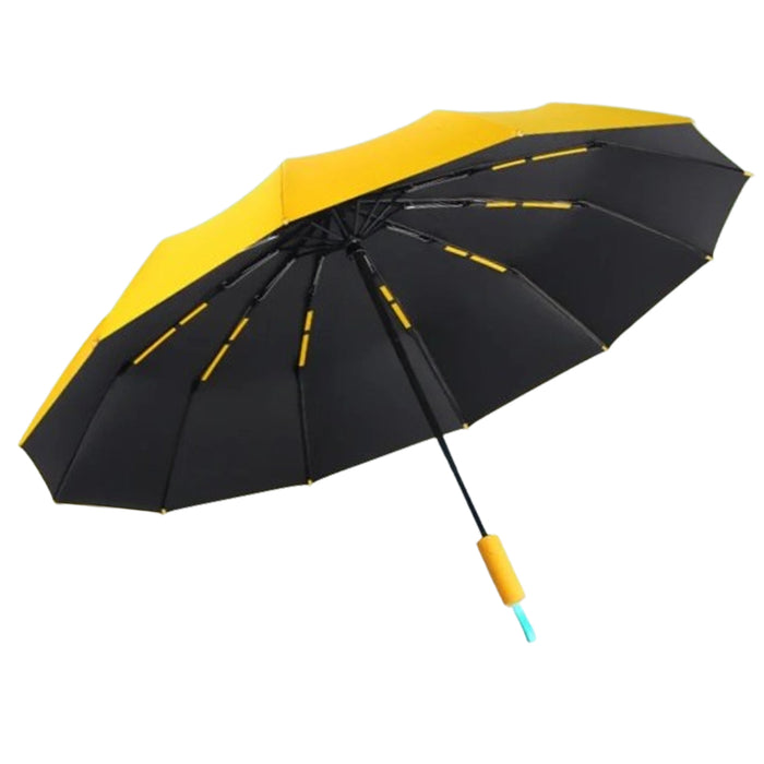 Vibe Geeks 72 Bone Sunshade Uv Protection Reverse Automatic Folding Umbrella