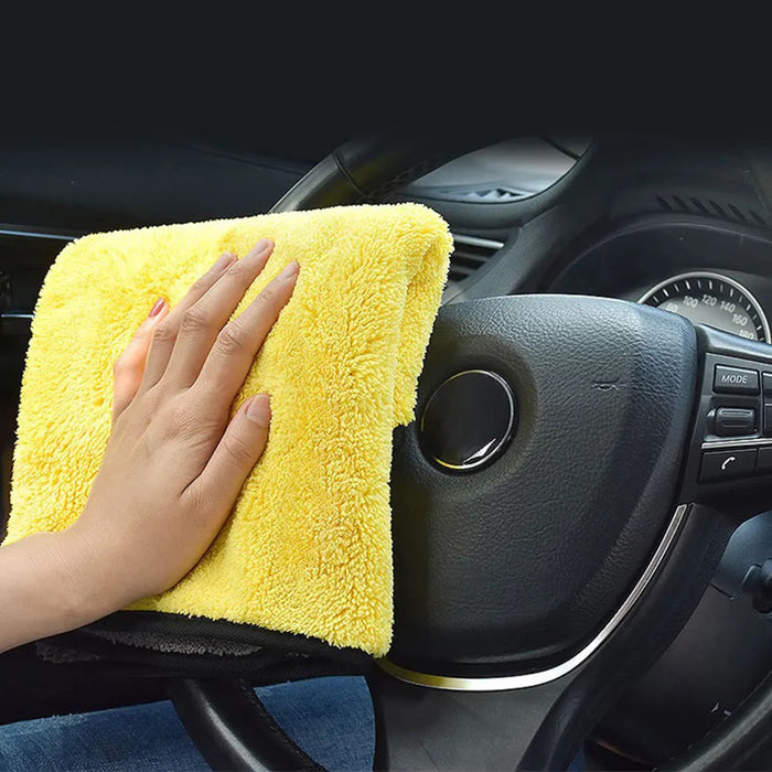 Vibe Geeks 3/5/10Pcs Ultra-Soft Dual Layer Microfiber Towels For Car Washing And Household