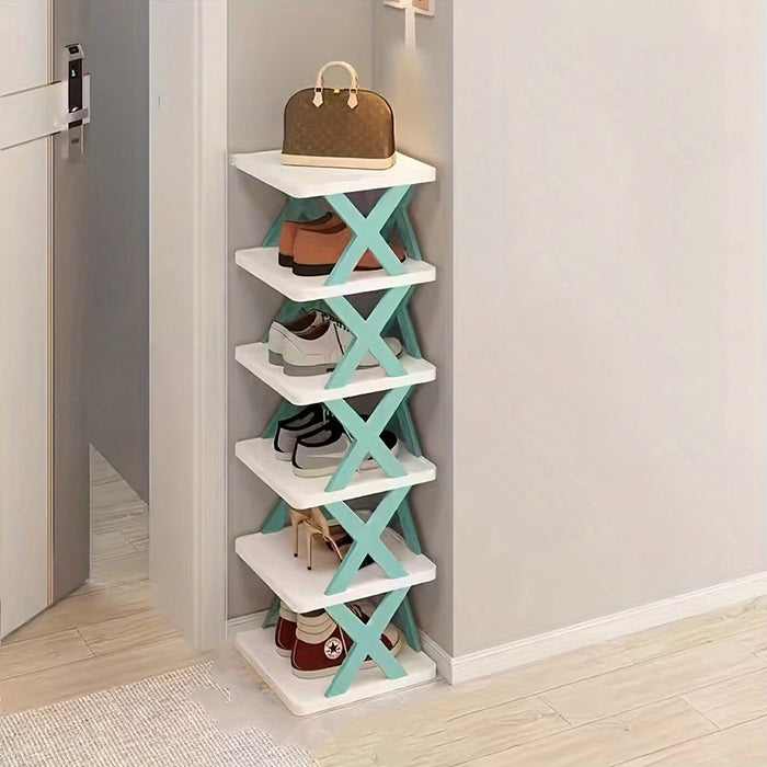 Vibe Geeks Space-Saving Multilayer Shoe Storage Rack Organizer With Detachable Shelves