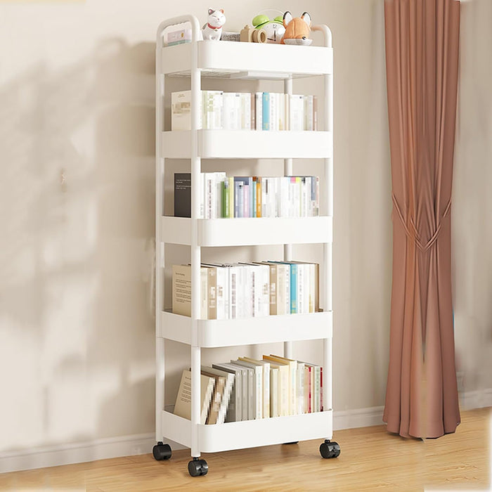 Vibe Geeks Versatile Rolling Storage Cart With Multiple Shelves And Wheels