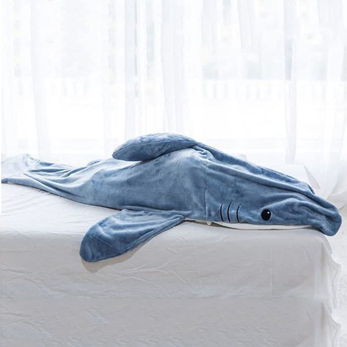 Vibe Geeks Funny Homewear Shark Onesie Sleeping Bag Winter Warm Blanket