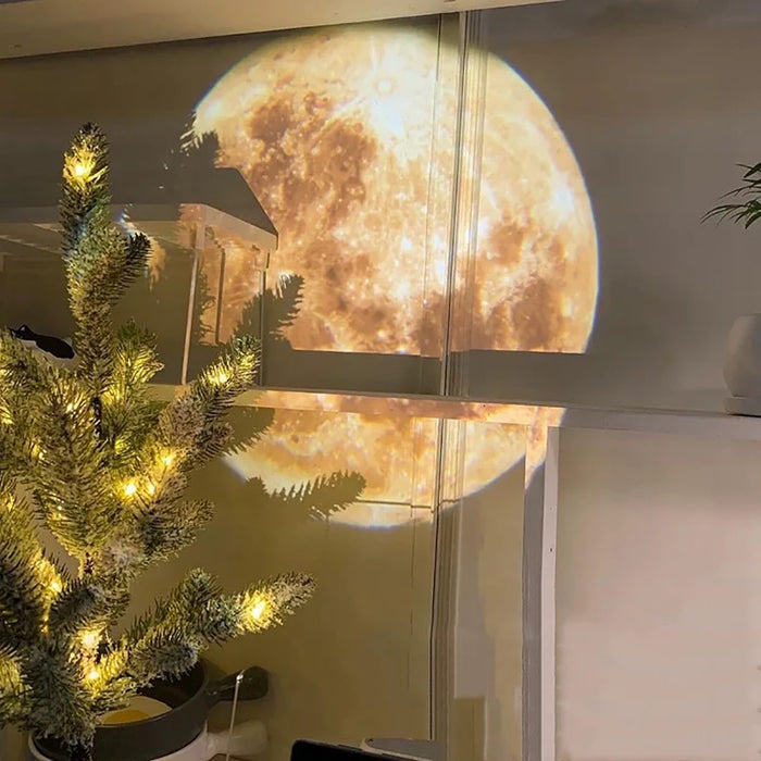 Vibe Geeks Usb-Rechargeable Led Moon Projector For Bedroom Décor & Birthday Gift