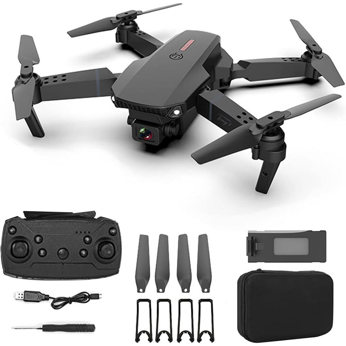 Vibe Geeks 1080P Wide Angle Dual Hd Foldable E88Pro 4K Rc Drone