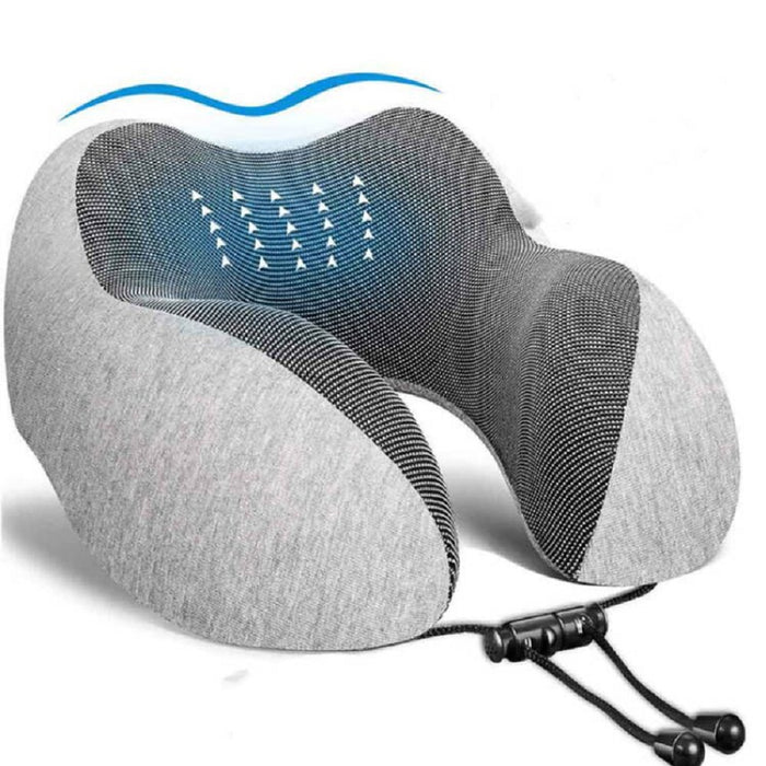 Vibe Geeks Travel Comfort U-Shaped Memory Foam Neck Pillow