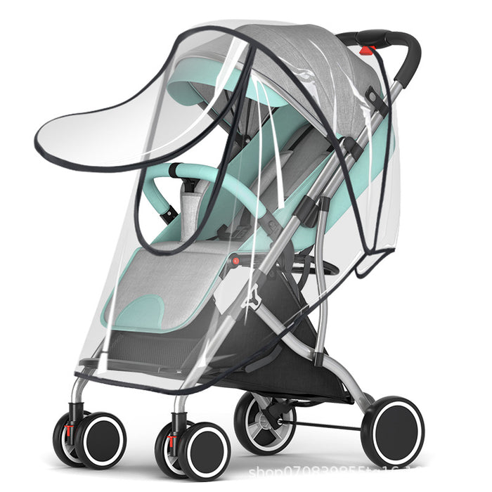 Vibe Geeks Universal Transparent Stroller Rain Cover