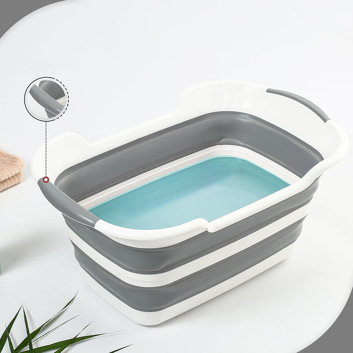 Vibe Geeks Collapsible Pet Bathtub With Water Drain Plug