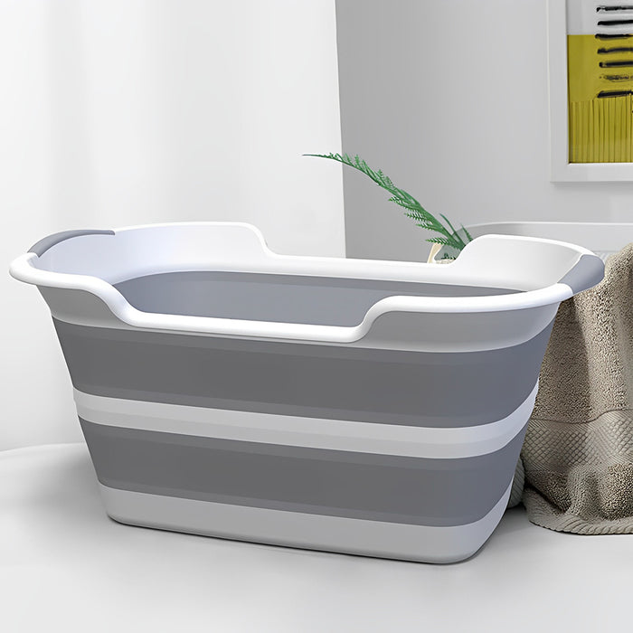 Vibe Geeks Collapsible Pet Bathtub With Water Drain Plug