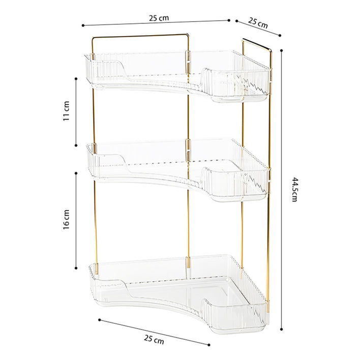 Vibe Geeks 3-Tier Corner Bathroom Counter Organizer