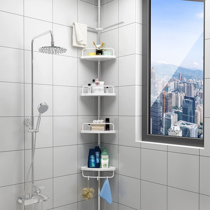 Vibe Geeks 4 Layer Corner Shower Caddy, Adjustable Shower Shelf