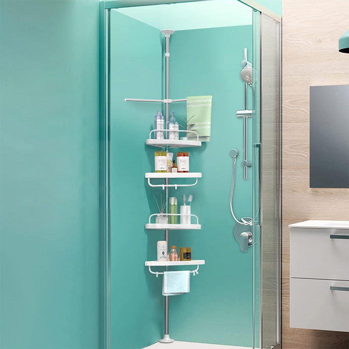 Vibe Geeks 4 Layer Corner Shower Caddy, Adjustable Shower Shelf