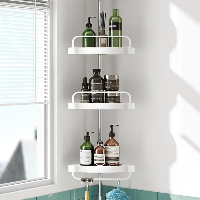 Vibe Geeks 4 Layer Corner Shower Caddy, Adjustable Shower Shelf