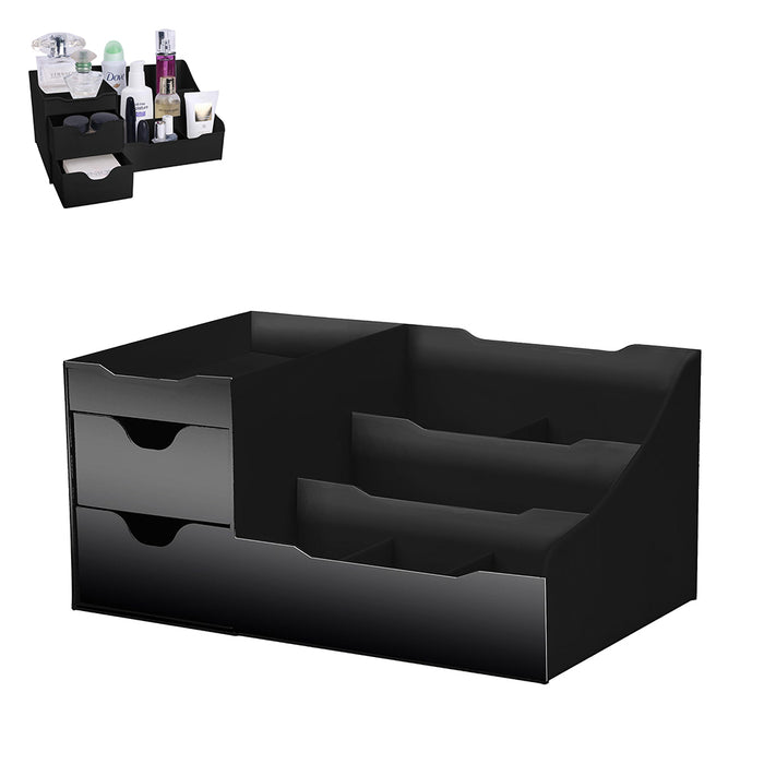 Vibe Geeks Uncluttered Designs Large Black Vanity Organizer