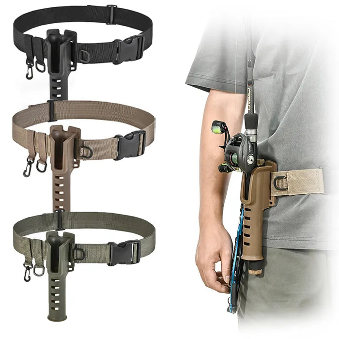 Vibe Geeks Adjustable Fishing Rod Holder Waist Belt