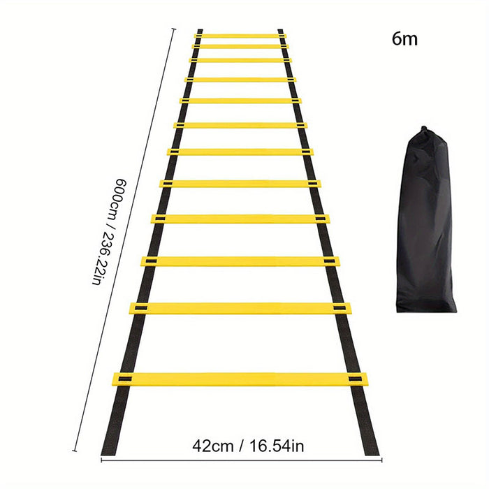 Vibe Geeks Nylon Agility Ladders For Speed And Flexibility Training