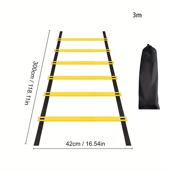 Vibe Geeks Nylon Agility Ladders For Speed And Flexibility Training