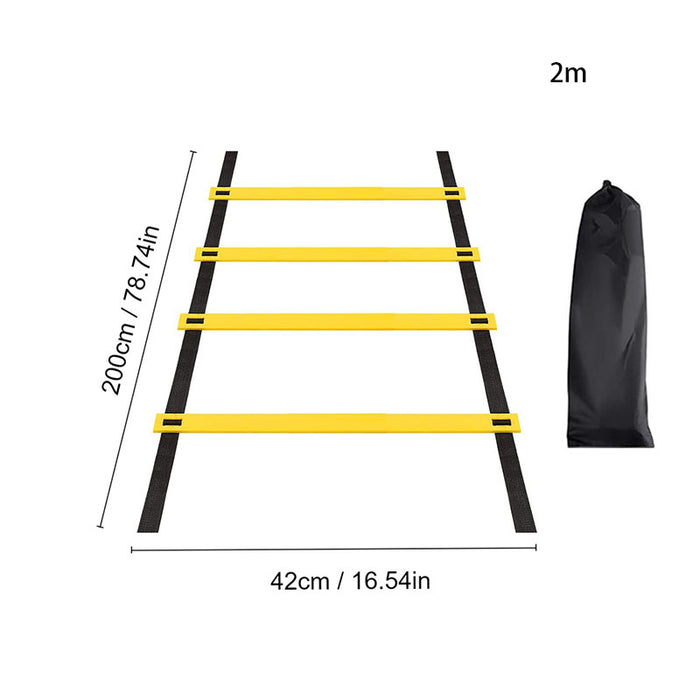 Vibe Geeks Nylon Agility Ladders For Speed And Flexibility Training