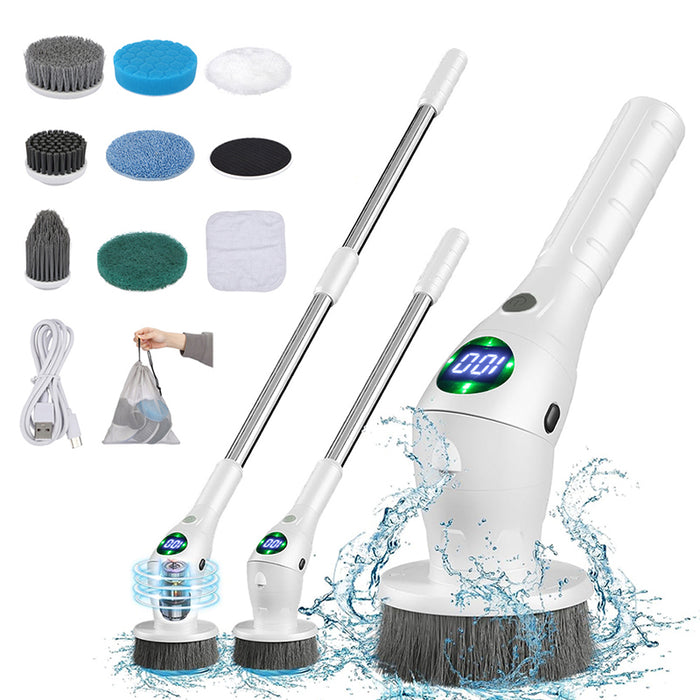 Vibe Geeks 8-In-1 Multifunctional Electric Cleaning Brush For A Sparkling Home