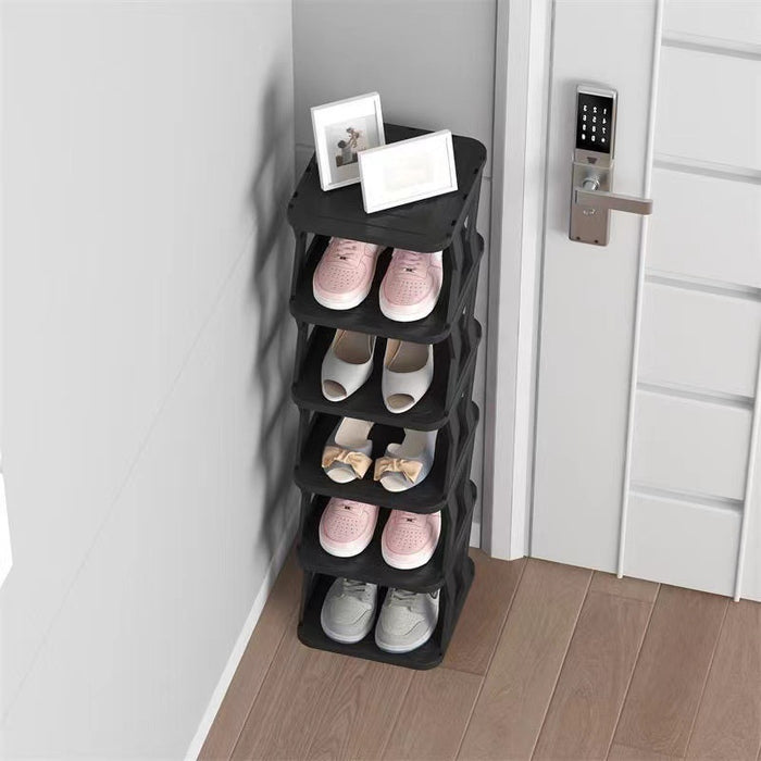 Vibe Geeks Multi-Layer Home Narrow Small Gap Into The Door Shoe Cabinet Storage Rack