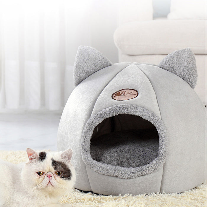 Vibe Geeks Deep Sleep Comfort In Winter Cat Tent Cozy Cave Nest