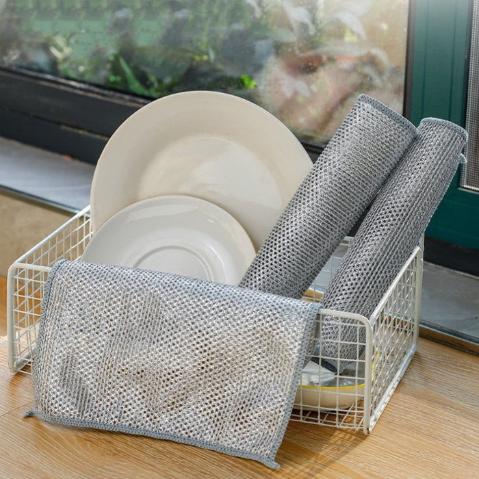 Vibe Geeks Double-Layer Steel Wire Cloth Cleaning Cloths