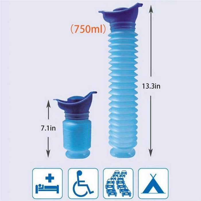 Vibe Geeks Portable Reusable Shrink Camping Toilet Emergency Urinal