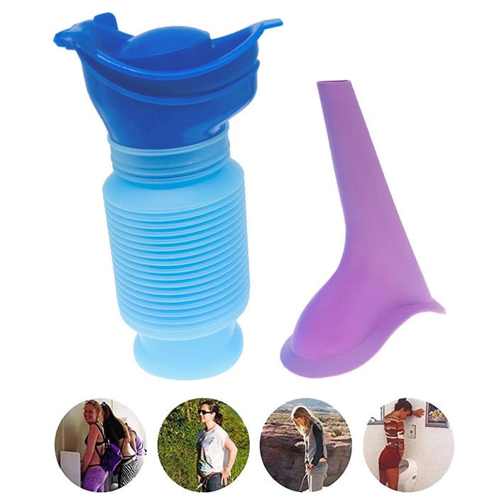 Vibe Geeks Portable Reusable Shrink Camping Toilet Emergency Urinal