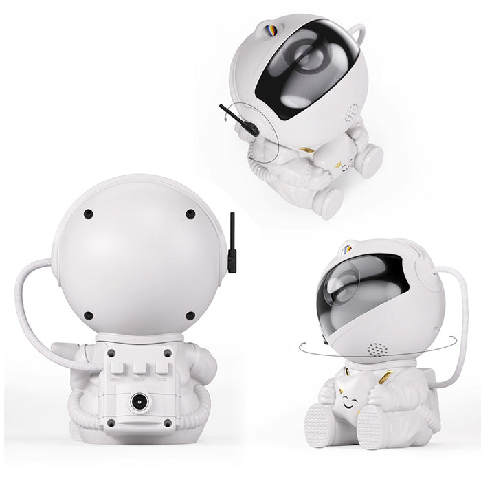 Vibe Geeks Galaxy Star Projector Led Starry Sky Astronaut Lamp