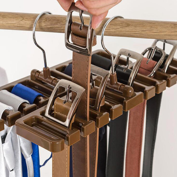 Vibe Geeks Tie Hanger Wardrobe Belt Rotating Organizer Rack