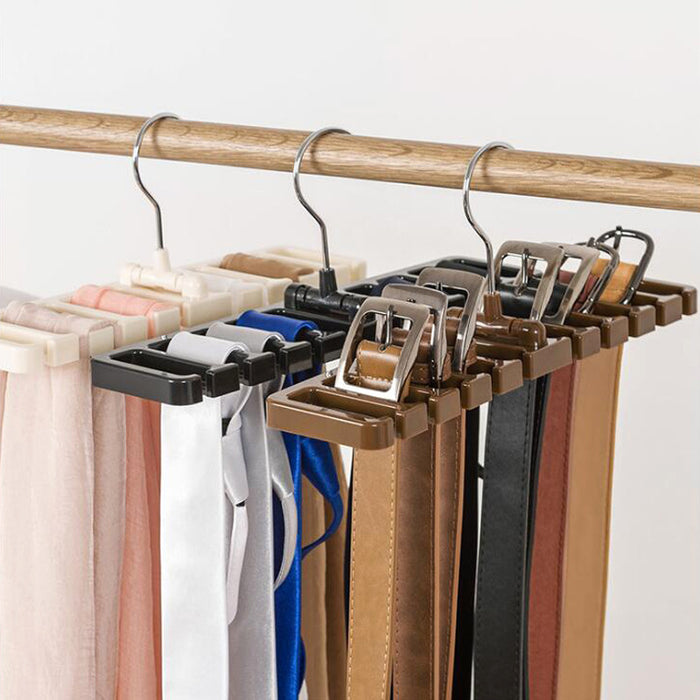 Vibe Geeks Tie Hanger Wardrobe Belt Rotating Organizer Rack