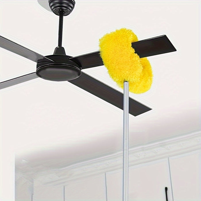 Vibe Geeks Removable Washable Microfiber Ceiling Fan Duster With Extendable Pole