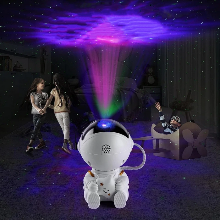 Vibe Geeks Galaxy Star Projector Led Starry Sky Astronaut Lamp