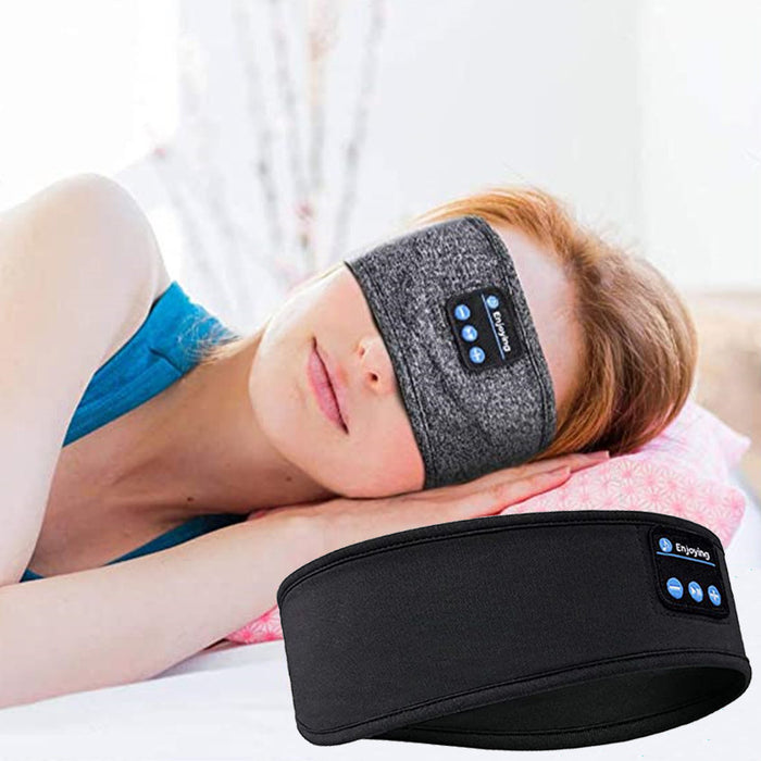 Vibe Geeks Sleeping Headband Elastic Wireless Headphones Music Eye Mask