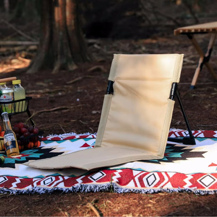 Vibe Geeks Foldable Camping Chair With Backrest Cushion