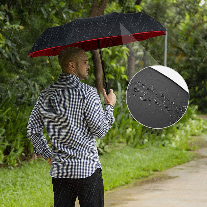 Vibe Geeks 10Kg Windproof Double Layer Umbrella