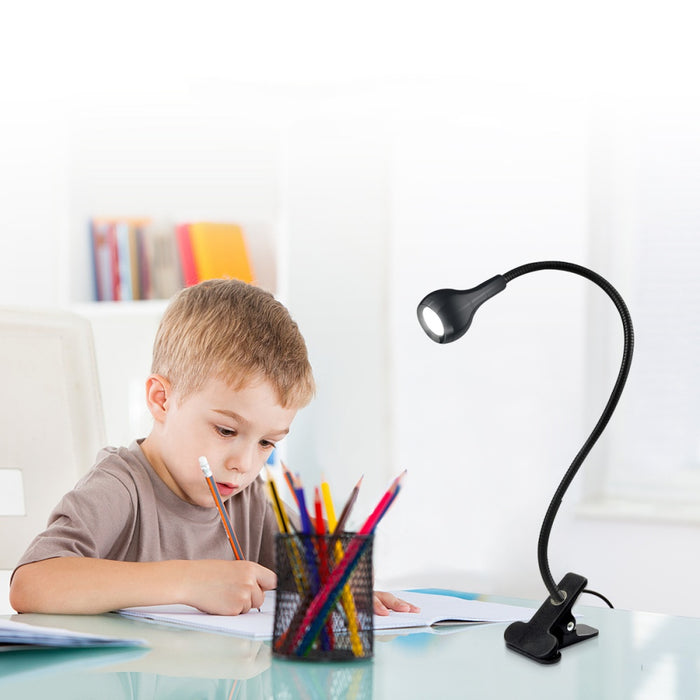 Vibe Geeks Flexible Usb Power Reading Book Light With Holder Clip