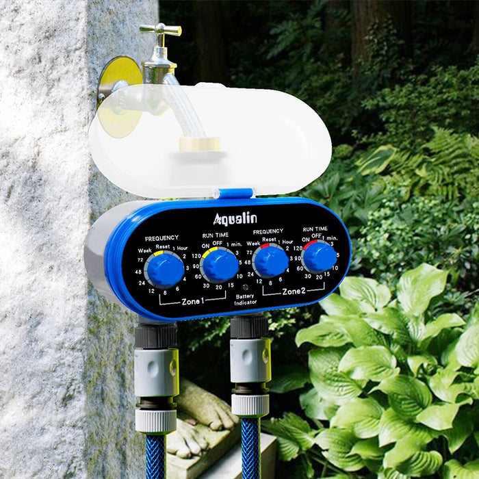 Vibe Geeks Four Dial Water Timer For Effortless Garden Irrigation