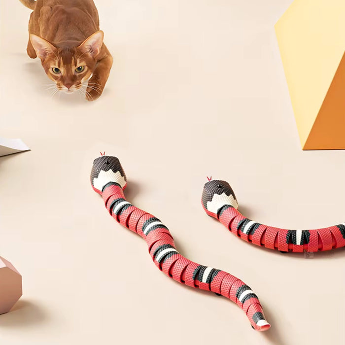 Vibe Geeks Smart Sensing Cat Toys Interactive Automatic Electronic Snake