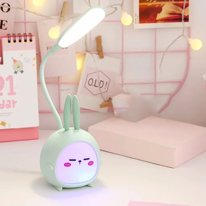 Vibe Geeks Eye Protective Cartoon Led Desk Night Lamp - Usb Rechargeable