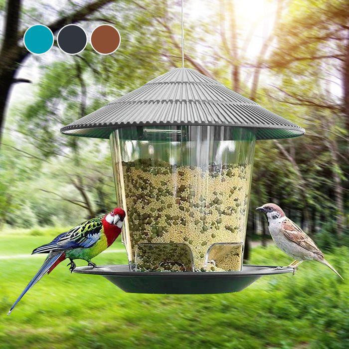 Vibe Geeks Automatic Foot Feeding Tool Outdoor Bird Feeder