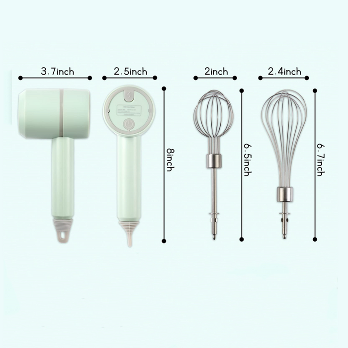 Vibe Geeks Electric Baking Mixer Milk Frother Egg Beater